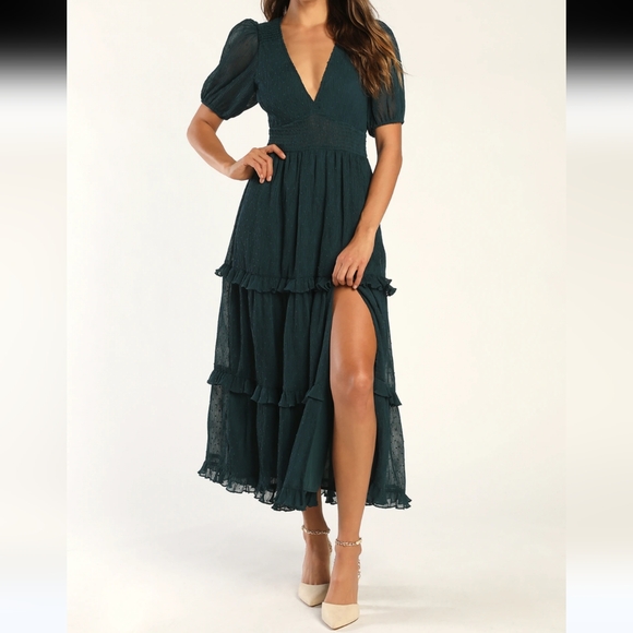 Lulus Dresses & Skirts - Lulu's Teal Maxi Dress